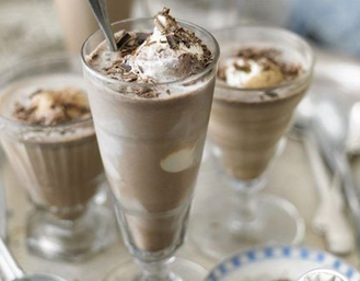 Кофейно-шоколадный молочный коктейль